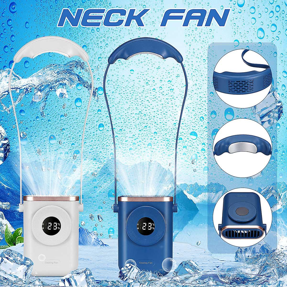 Electric Portable Neck Cooling Fan Mini Air Conditioning Cooler