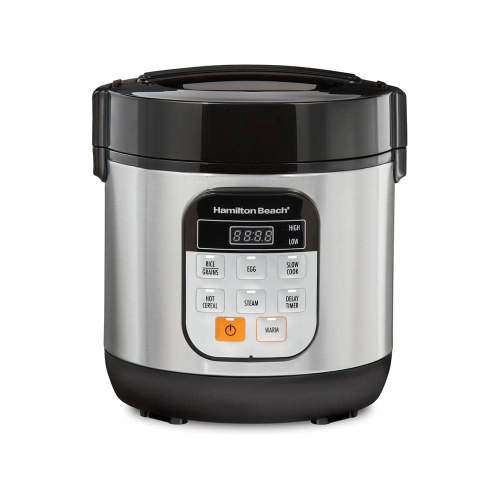 Hamilton Beach Compact 1.5 Qt. Stainless Steel Electric Multi-Cooker 37524