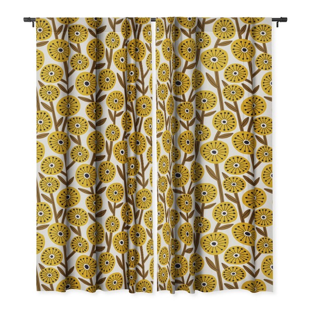 1pc Blackout Window Curtain Panel Deny Designs