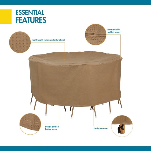 Essential Water resistant Round Patio Table amp Chair Set Cover