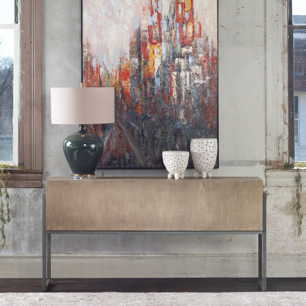 Uttermost Nevis Contemporary Console Table   Modern   Console Tables   by Zin Home  Houzz