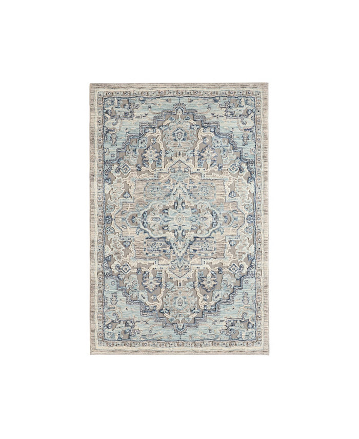 Laura Ashley Randy Turkish Mystic Chenille Accent Rug 40 x 60