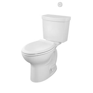 American Standard Cadet Touchless 2-piece 1.28 GPF Single Flush Elongated Toilet in White Seat Included 580AA709.020