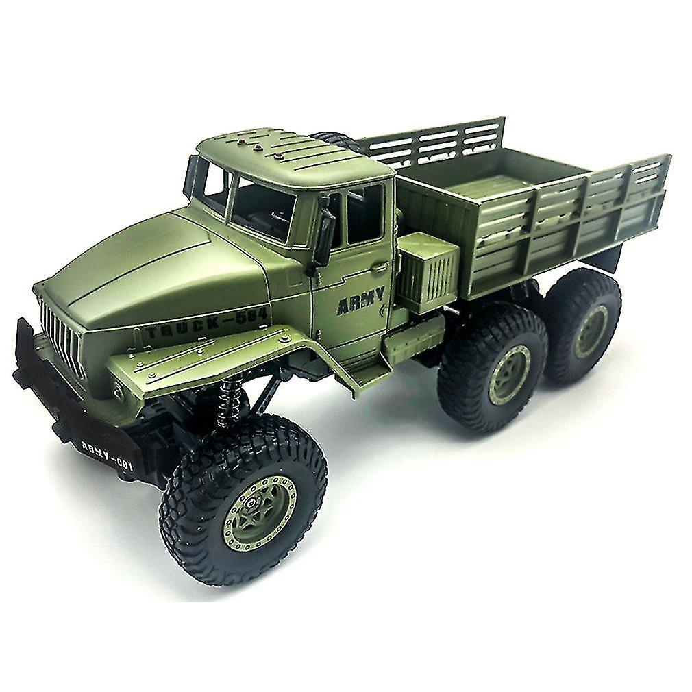 1:16 High Speed Rc Car Military Truck  Off Road Model Toy For Kids Birthday Gift|rc Trucks(green)