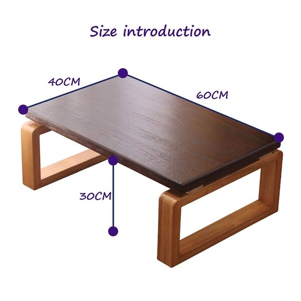 Table Zen Simple Household Solid Wood Table Simple Kang Table Bay Window Coffee Table Paulownia Wood Material Solid Wood