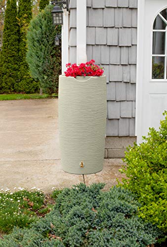 Good Ideas Impressions Stone 50 Gallon Rain Saver - Sandstone