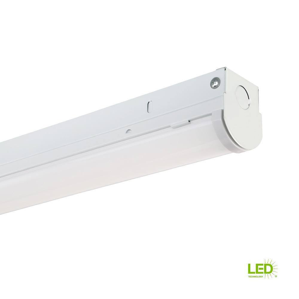 EnviroLite 4 ft. 300-Watt Equivalent Integrated LED White Strip Light Fixture 3500K ST4N40DMD35