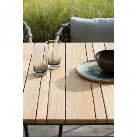 Table de jardin VINCENT SHEPPARD 10 personnes， teck et aluminium