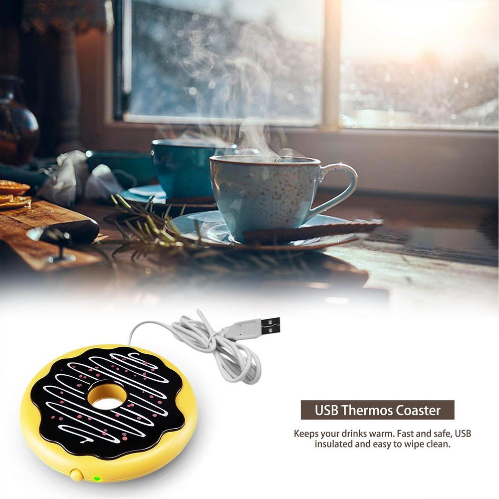 Tohuu Warmer Coaster Donut Mug Coaster Mug Warmer Cup Warmer For Home Office Desk Use Electric Beverage Warmer Constant Temperature Plate For Tea incredible