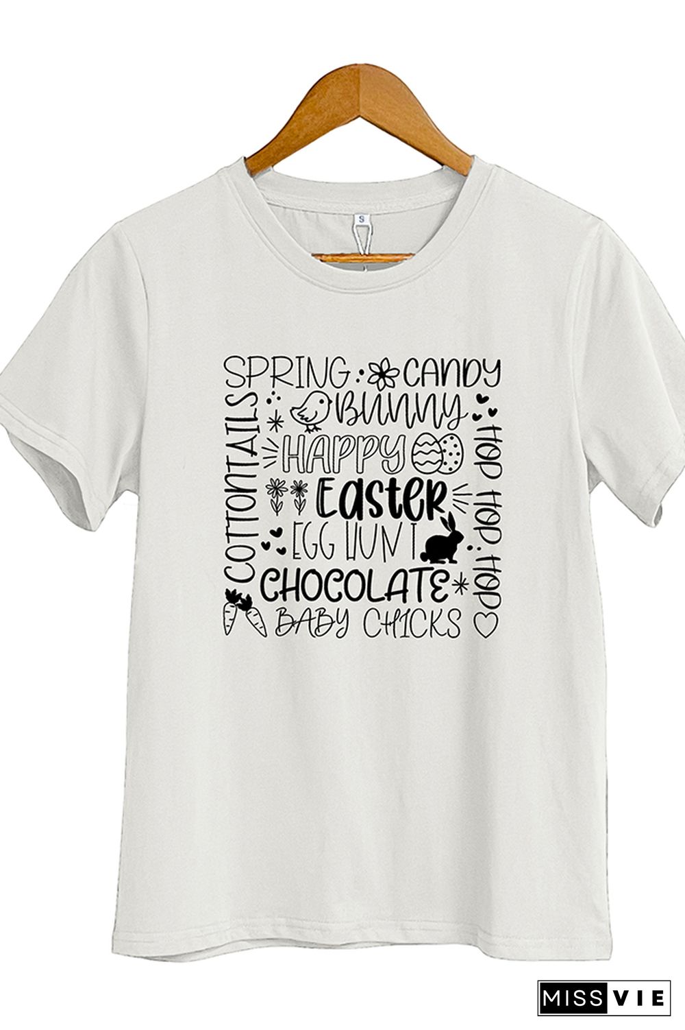 Happy Easter Short Sleeve Graphic Tee Wholesale