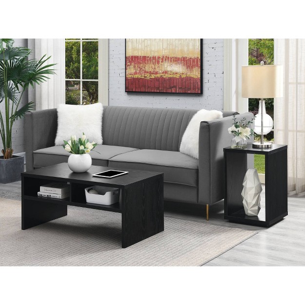 Northfield Admiral Deluxe Coffee Table With Shelves Black Breighton Home