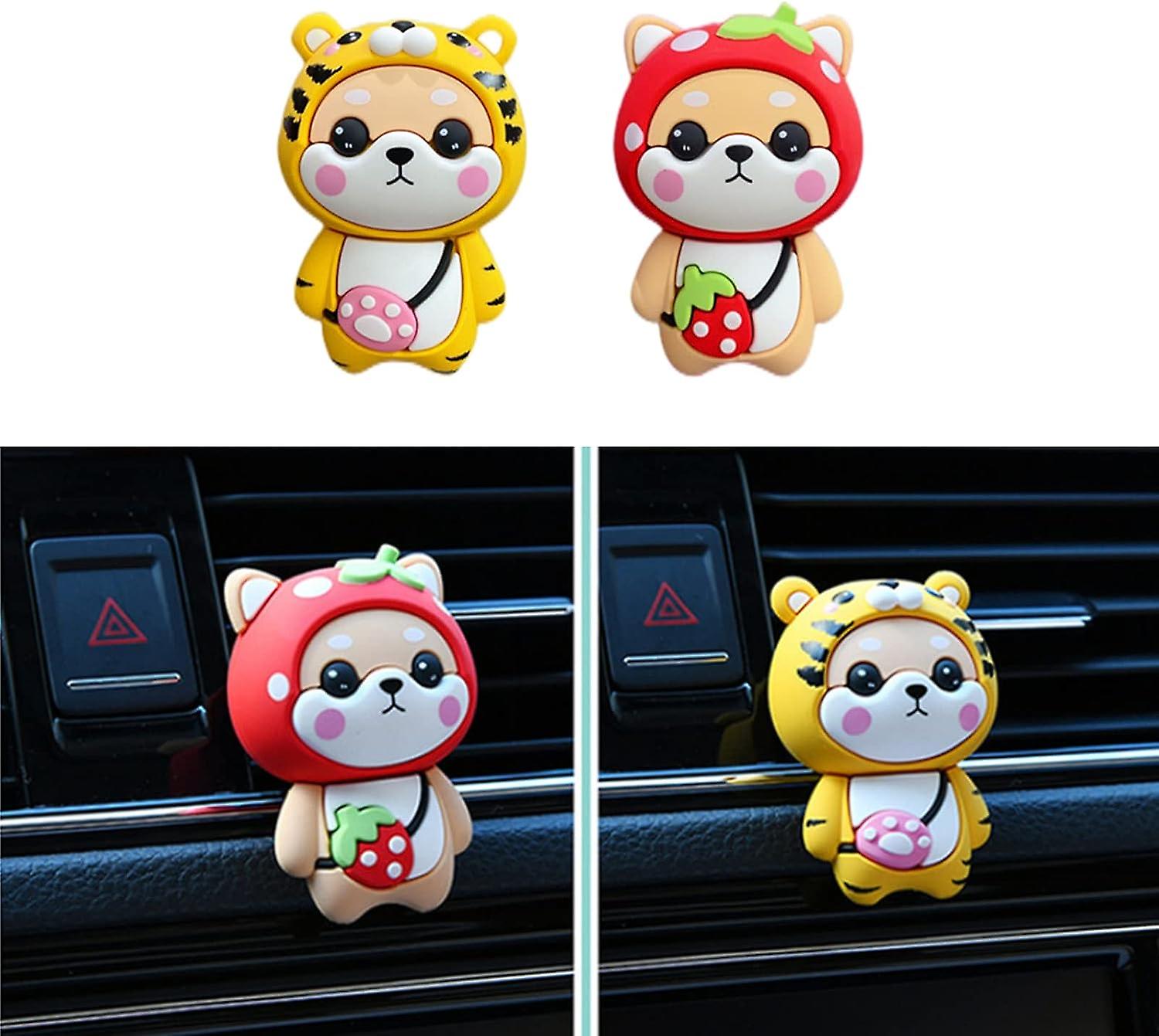 Cute Car Dcor， Accessories， Car Interior Air Fresheners Perfume Scent Diffuser Vent Clips For Women Men Automotive