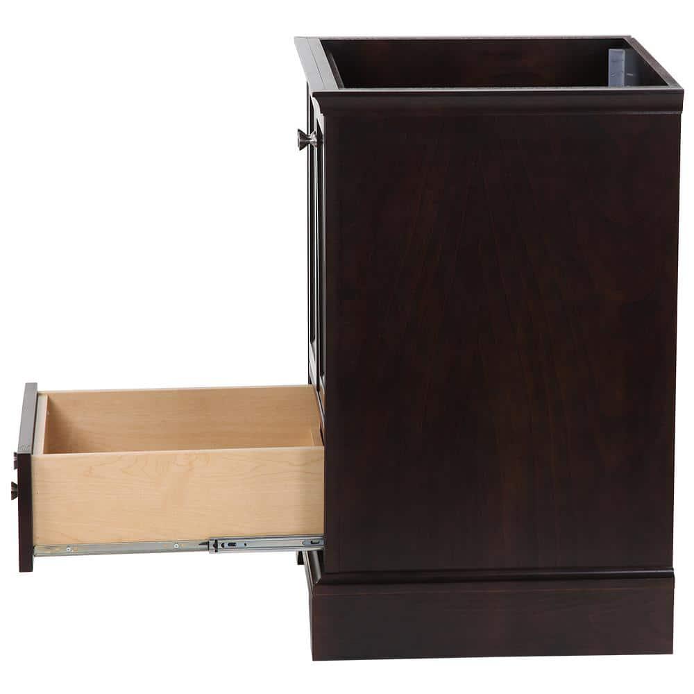 Home Decorators Collection Stratfield 2417 in W x 2157 in D x 3425 in H Bath Vanity Cabinet Only in Chocolate