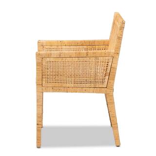 bali  pari Karis Natural and White Dining Chair 185-11869-HD