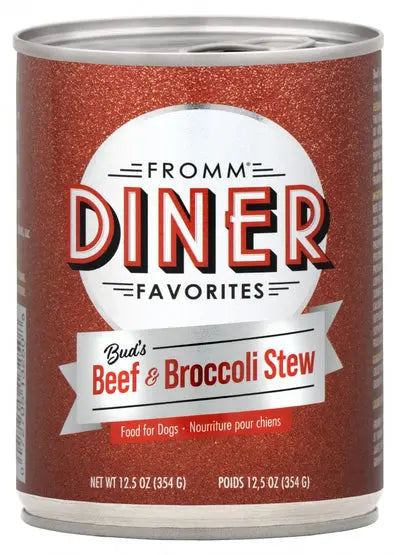 Fromm Diner Favorites Bud Beef and Broccoli Stew Canned Dog Food;