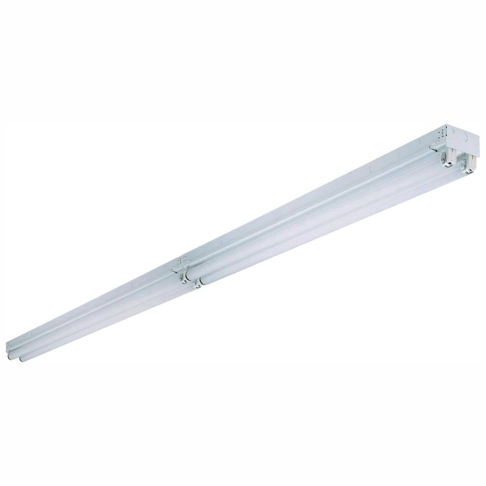 Lithonia Lighting Tandem 4-Light White Fluorescent Electronic Ceiling Strip Flushmount TC 2 32 120 14 GESB