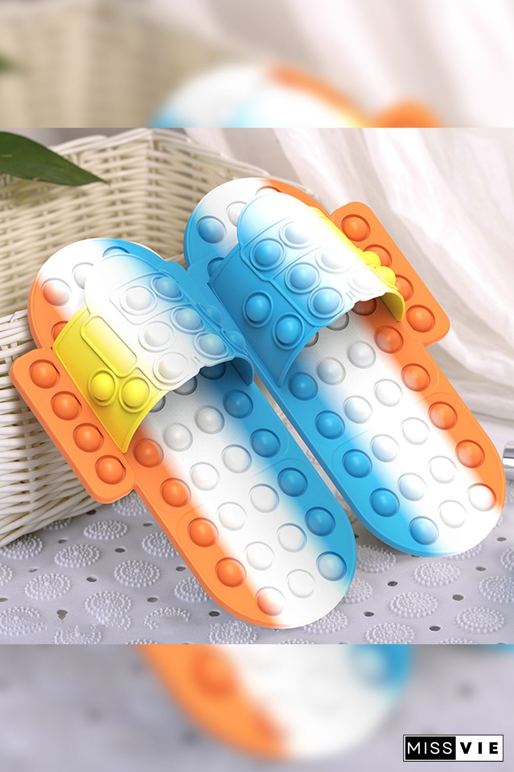 Pop It Silicone Push Pop Bubble Slippers Wholesale MOQ5pcs