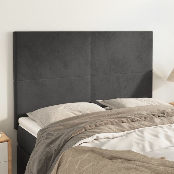 vidaXL Headboard Dark Gray 39.4