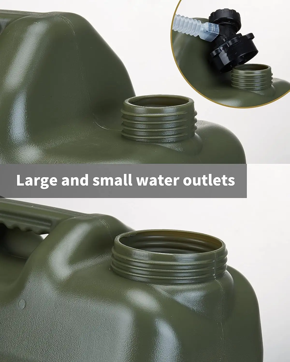 BPA FreeTruly No Leakage Portable Emergency Water Containers Jug Storage Tank for Camping Hiking