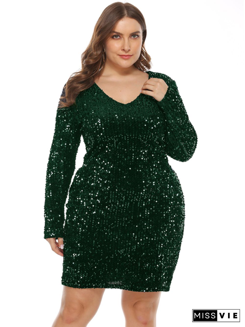 Glitter Dress Oversized Women Clubwear Birthday Sequin Teen Dress Blue Black Green Bodycon Party Club Outfit Oversize Clothing