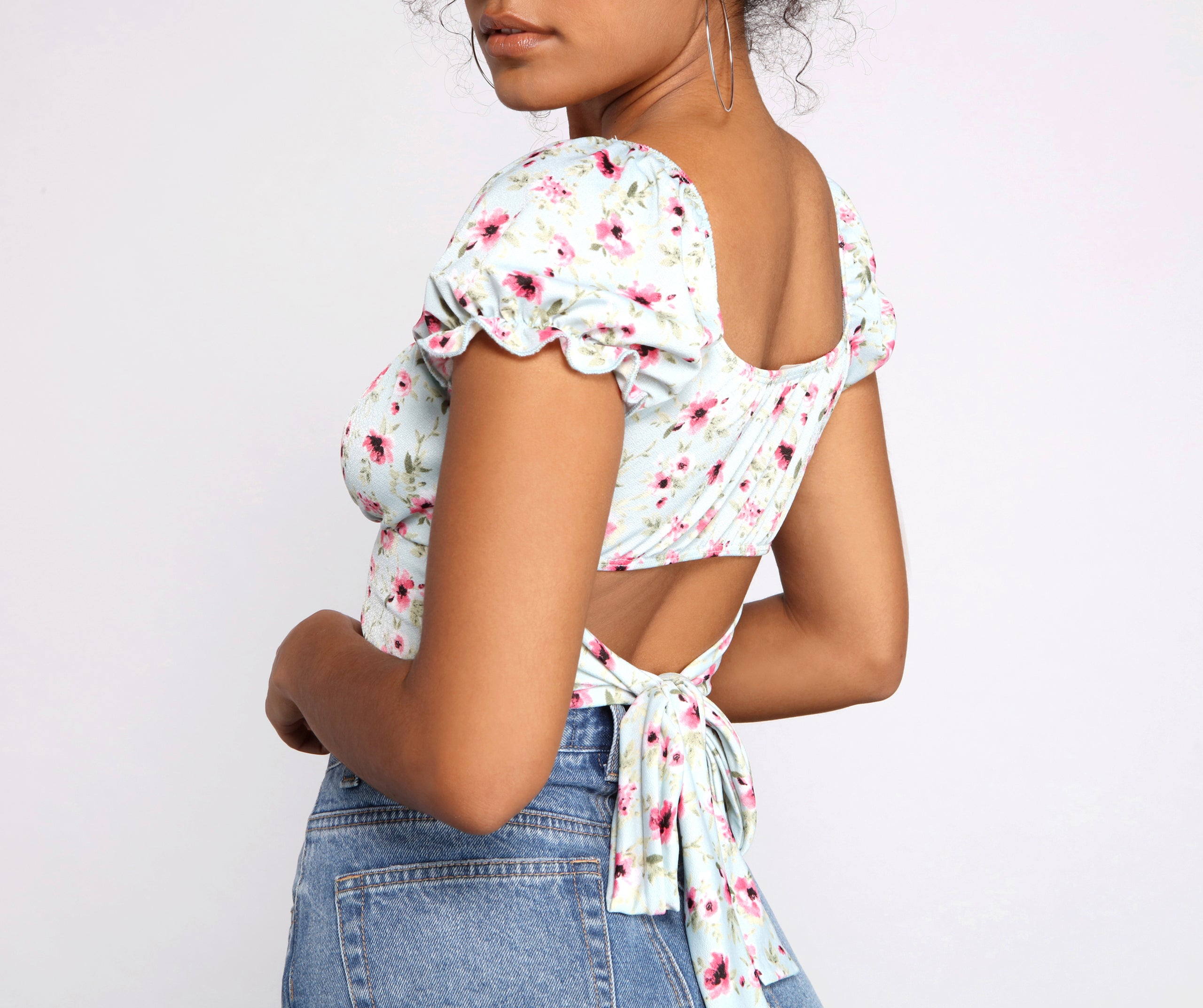 Blooming Beauty Floral Crop Top