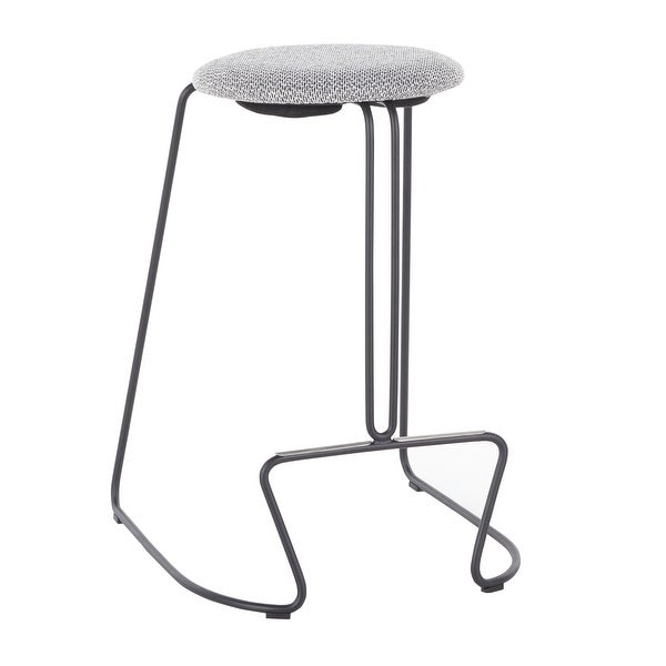 Strick and Bolton Anya Counter Stool in Black Metal - Set of 2