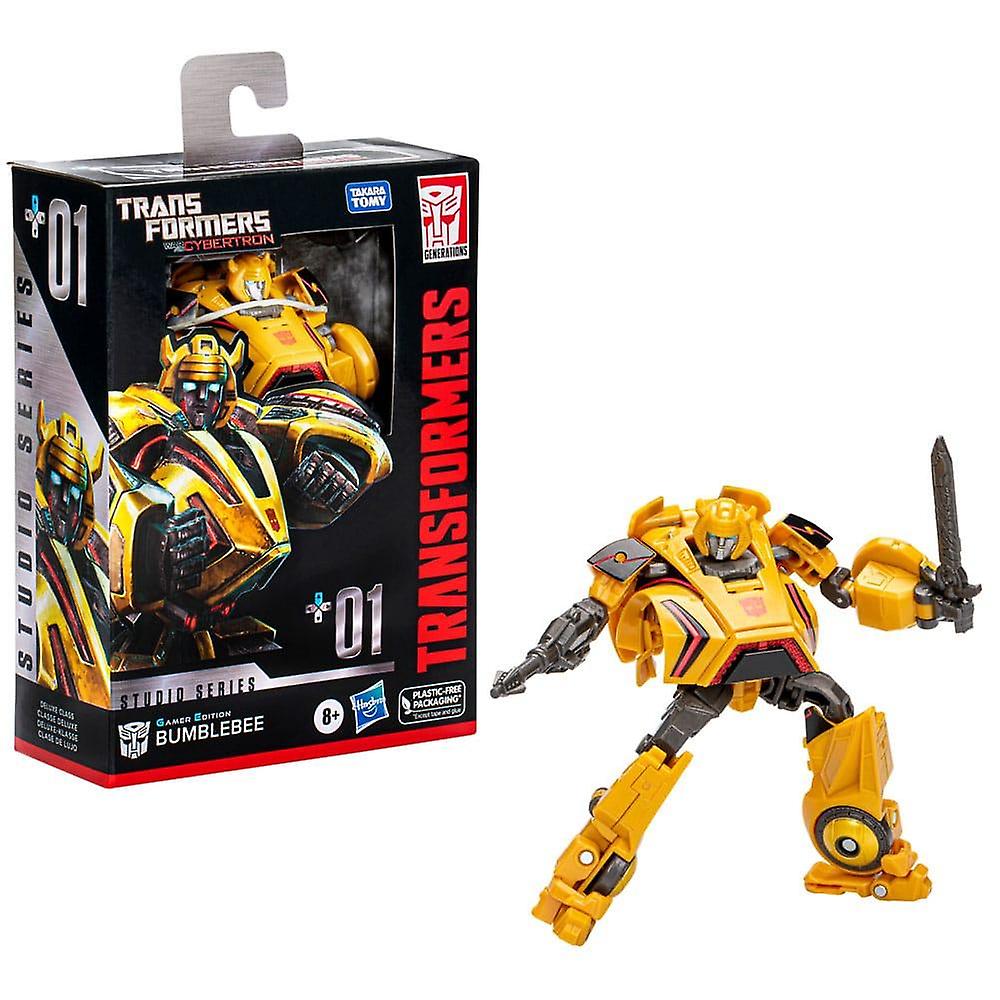 Transformers Studio Series Deluxe 01 Gamer Edition Bumblebee Converting Action Figure