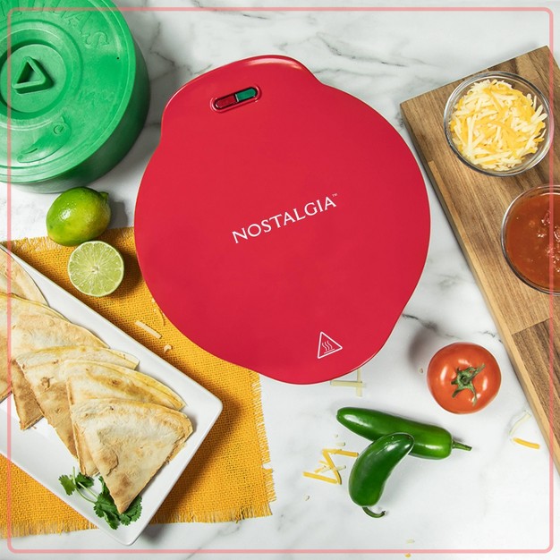 Nostalgia Electrics 8 x27 6 wedge Electric Quesadilla Maker Griddle