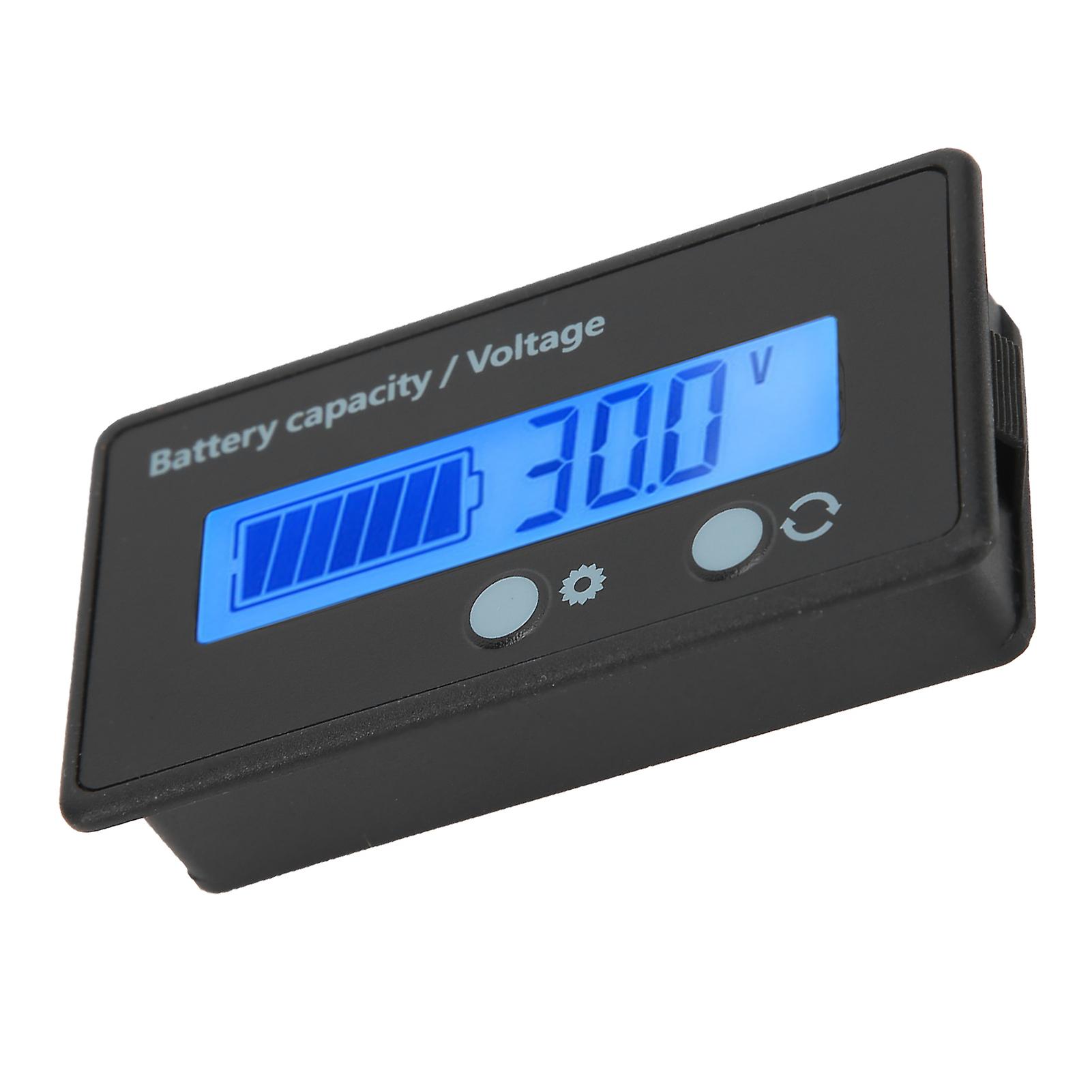 Dc10100v Lcd Screen Battery Level Indicator Voltmeter Voltage Tester Blue Backlight