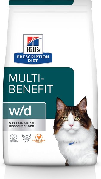 Hill's Prescription Diet w/d Multi-Benefit with Chicken Dry Cat Food