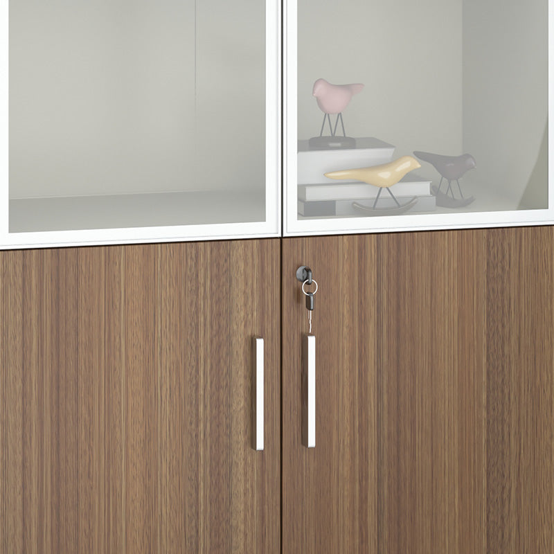 ANDERSON 2 Door Display Unit 80cm - Australian Gold Oak & Beige