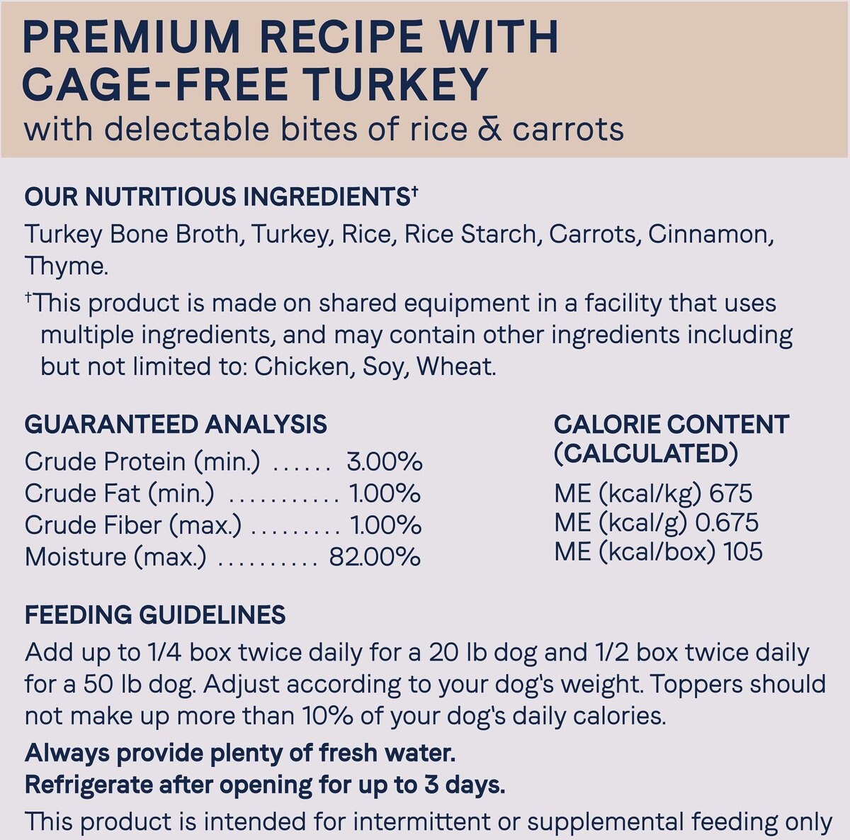 CANIDAE Sustain Bone Broth Toppers Premium Recipe with Cage-Free Turkey Dog Food Topper， 5.5-oz， case of 12