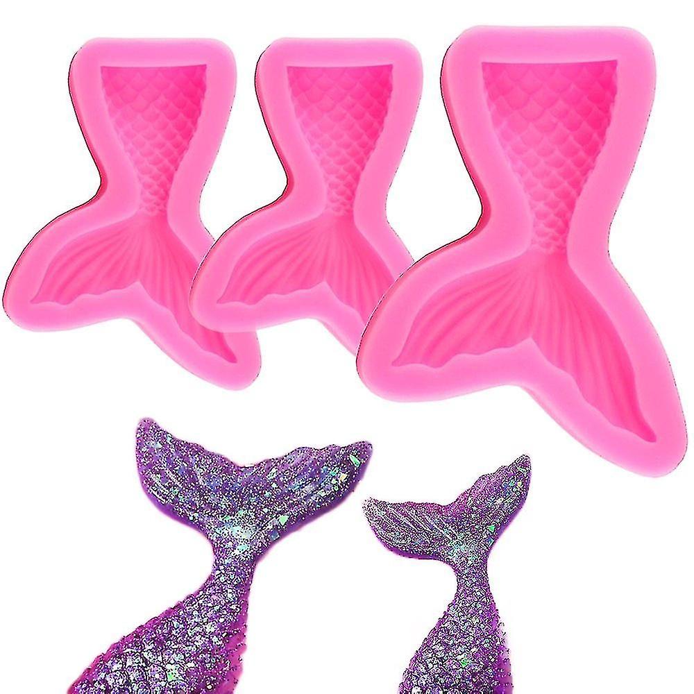 Silicone Fondant Molds Non-stick Mermaid Tail Shape