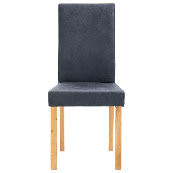 Dining Chairs 6 pcs Gray Faux Leather