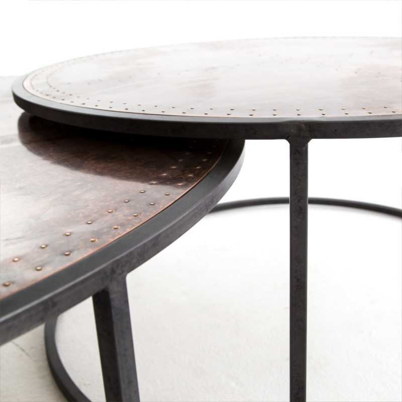 Catherine Nesting Coffee Table   Industrial   Coffee Table Sets   by Marco Polo Imports  Houzz