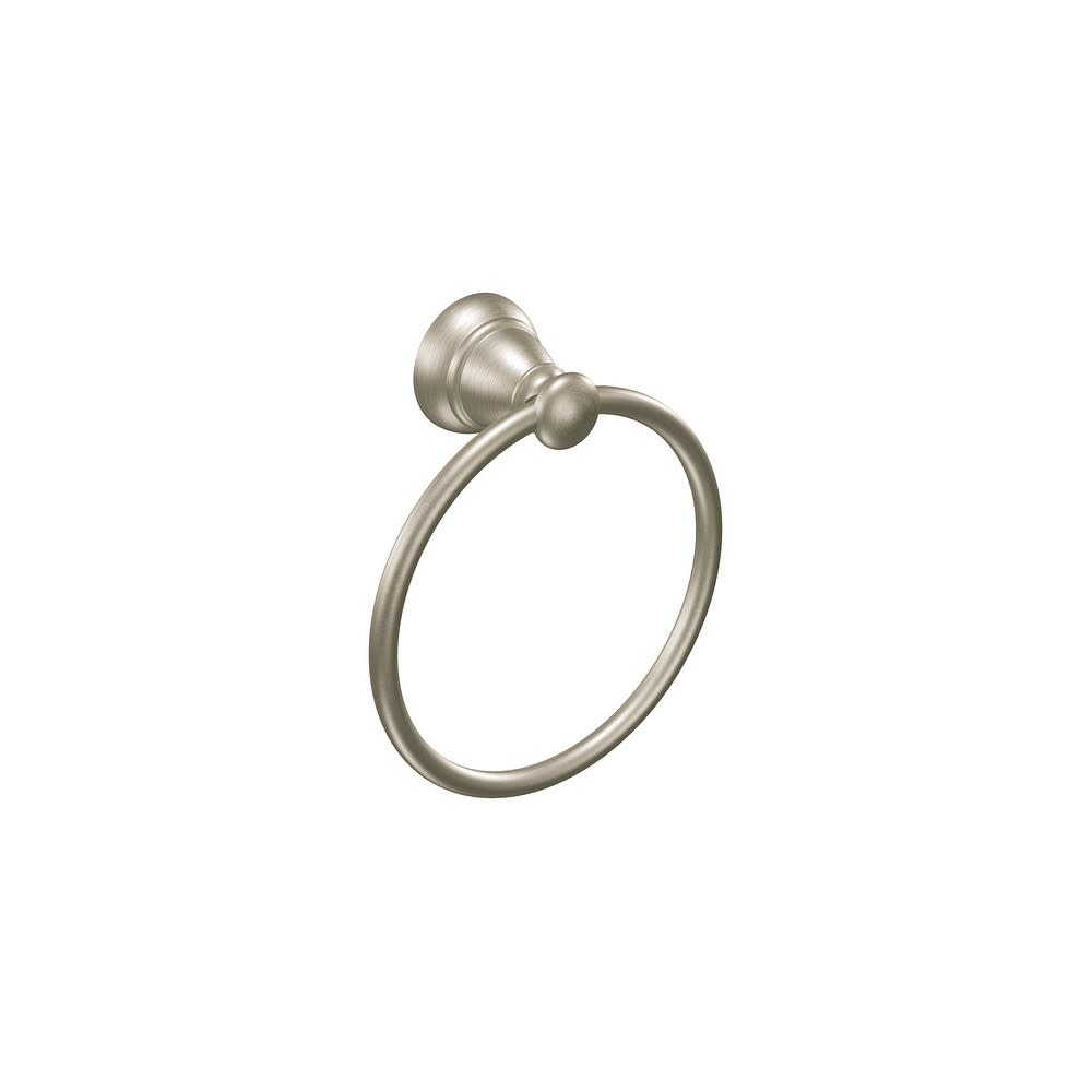 Moen Banbury Towel Ring Brushed Nickel Aluminum 6