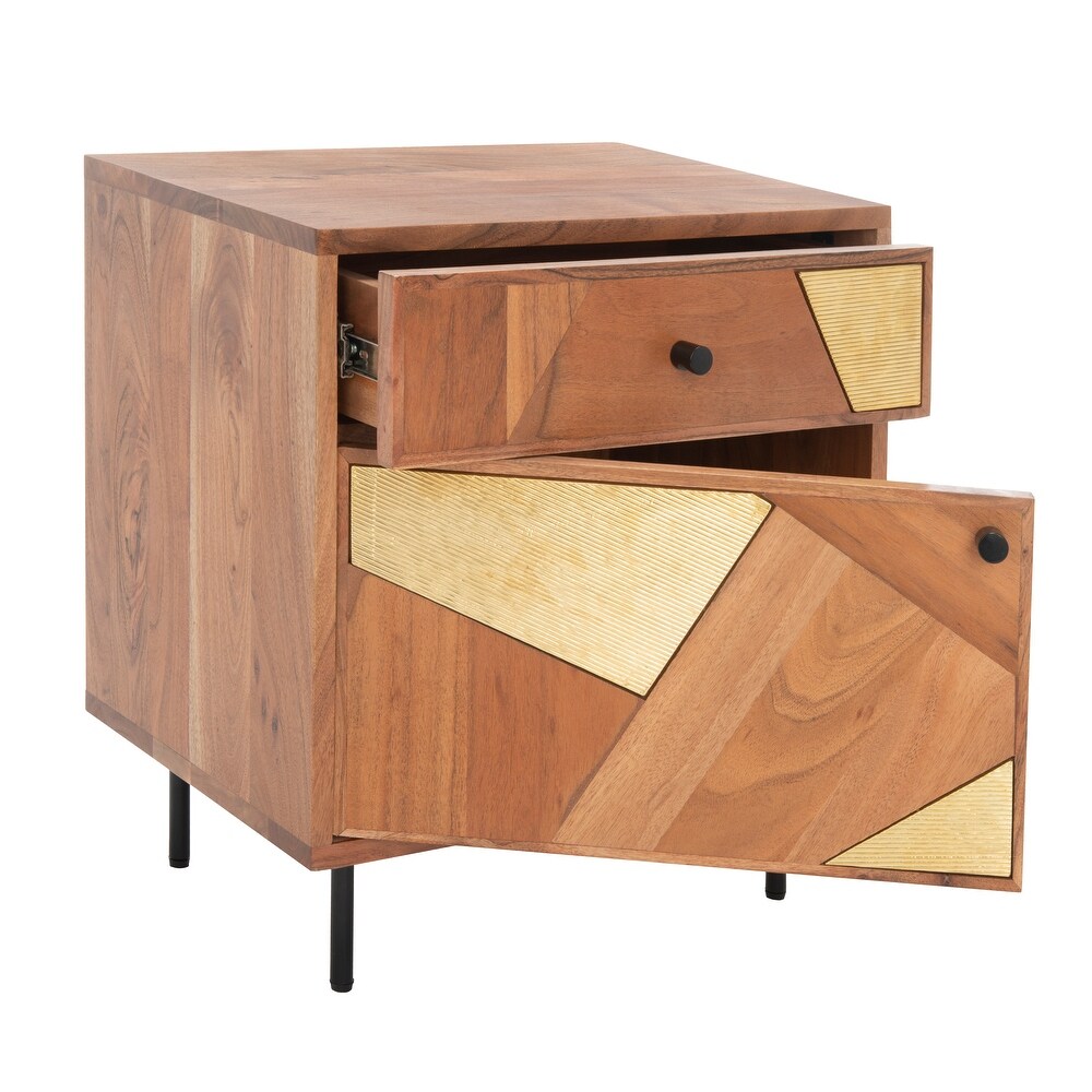 SAFAVIEH Ballard 1 Drawer 1 Door Nightstand