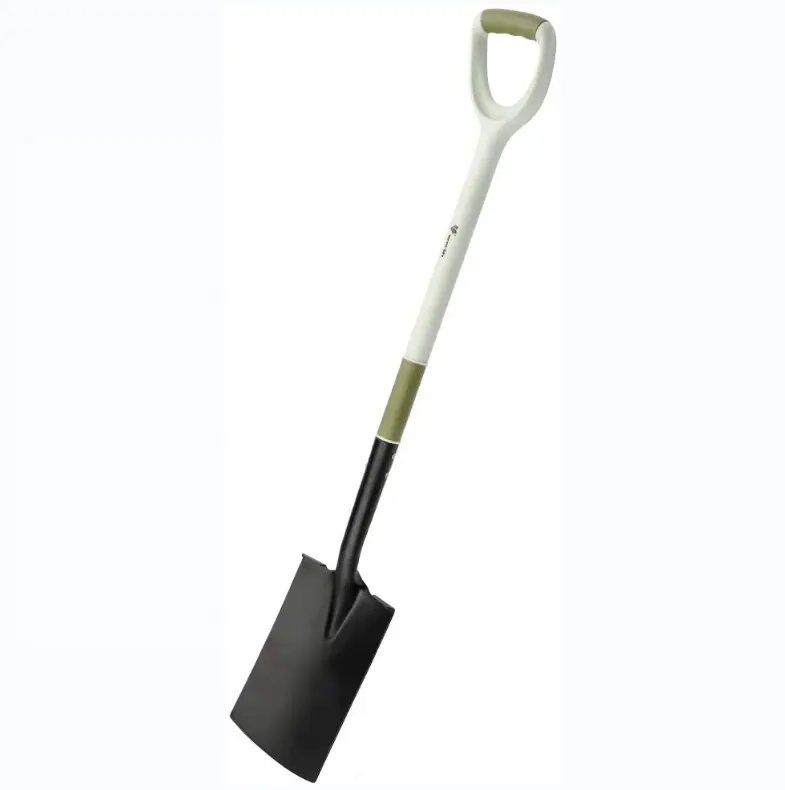 D Shape Long Handle Carbon Steel Large Shovel Spade Gardening Hand Digging Tools