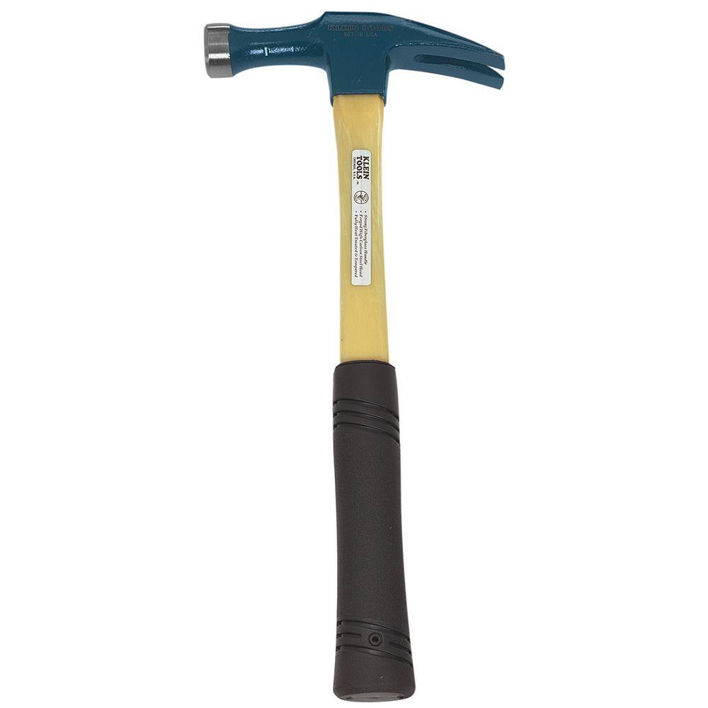 Klein Tools 18 oz. Electrician's Straight-Claw Hammer 807-18