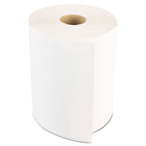 Boardwalk Hardwound Paper Towels | Nonperforated 1-Ply White， 350 ft， 12 Rolls