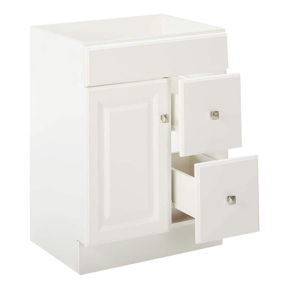 Design House Wyndham 24 in W x 18 in D Unassembled Bath Vanity Cabinet Only in White SemiGloss