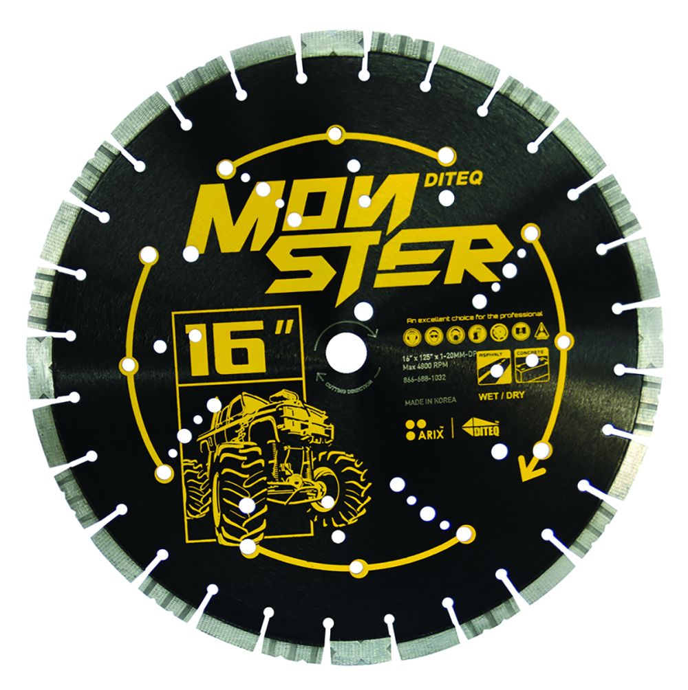 Diteq C-33AX Monster Concrete and Asphalt Blade