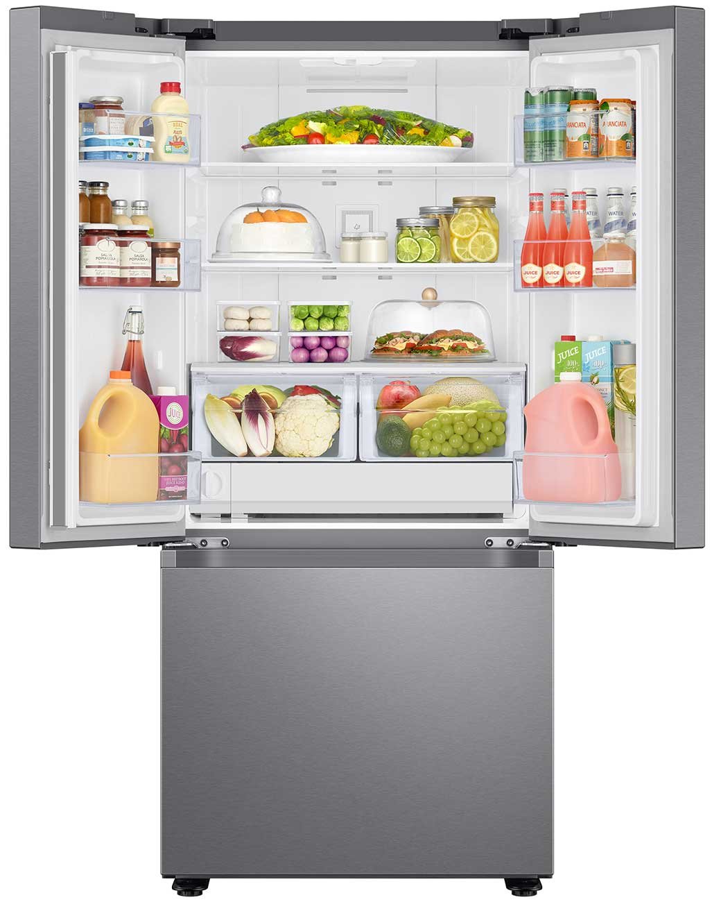  ADA 22 Cu. Ft. Fingerprint Resistant Stainless Steel Smart 3-Door French Door Refrigerator