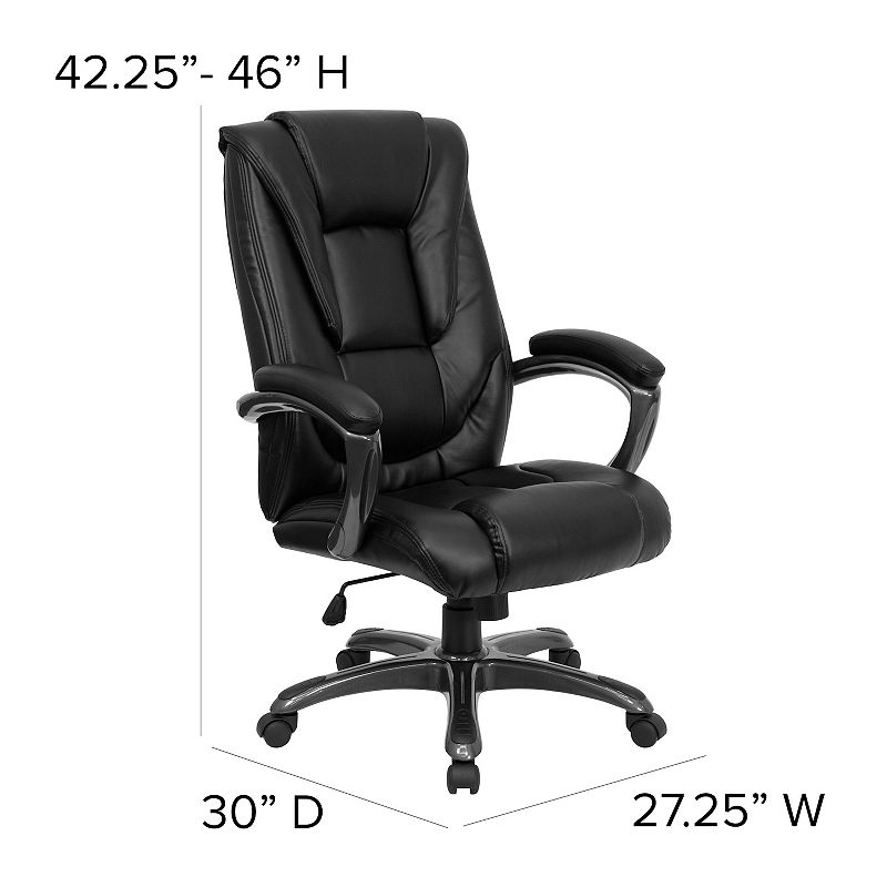 Flash Furniture Oma High Back LeatherSoft Swivel Ergonomic Office Chair