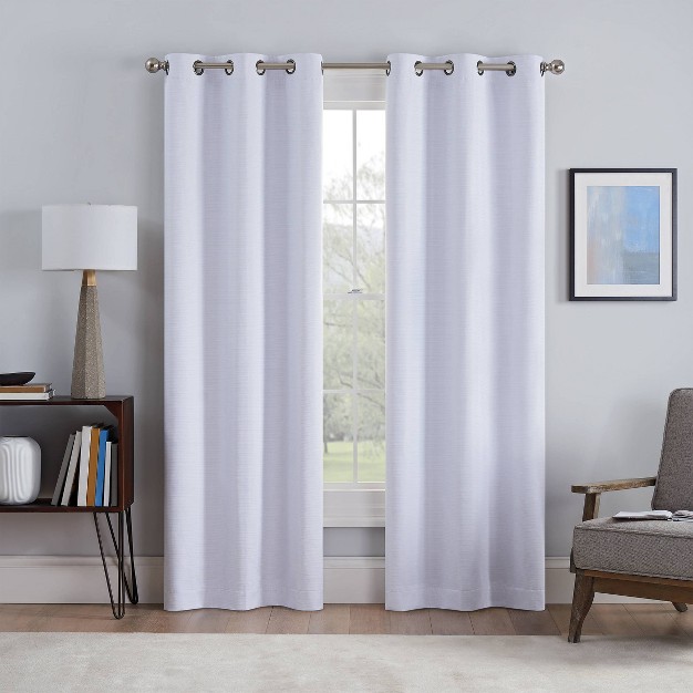 Set Of 2 Talisa Absolute Zero And Draft Blocker Blackout Curtain Panels Eclipse