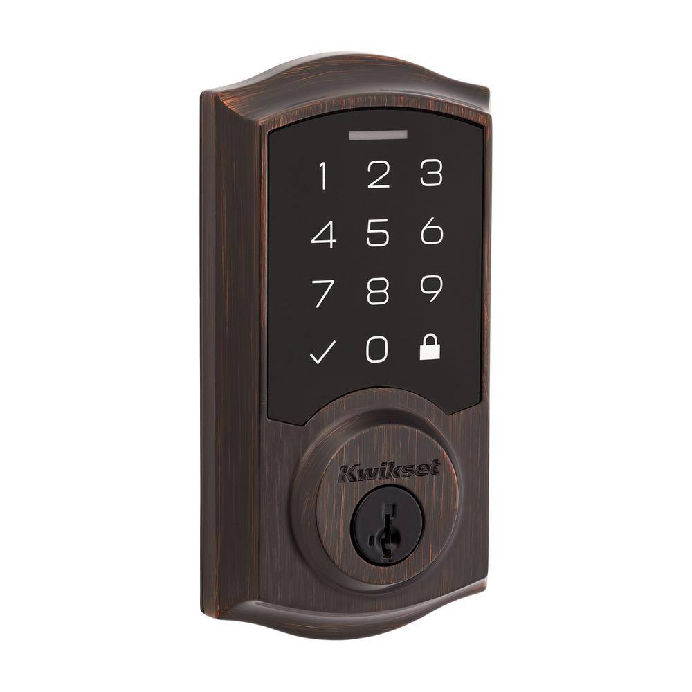 Kwikset SmartCode 270 Traditional Venetian Bronze Touchpad Single Cylinder Electronic Deadbolt Featuring SmartKey Security 9270TRL11PSMTRB