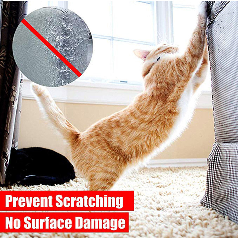 Anself -scratch Cat Tape Cat Scratch Deterrent Tape Clear Double-Sided Cat Training Tape