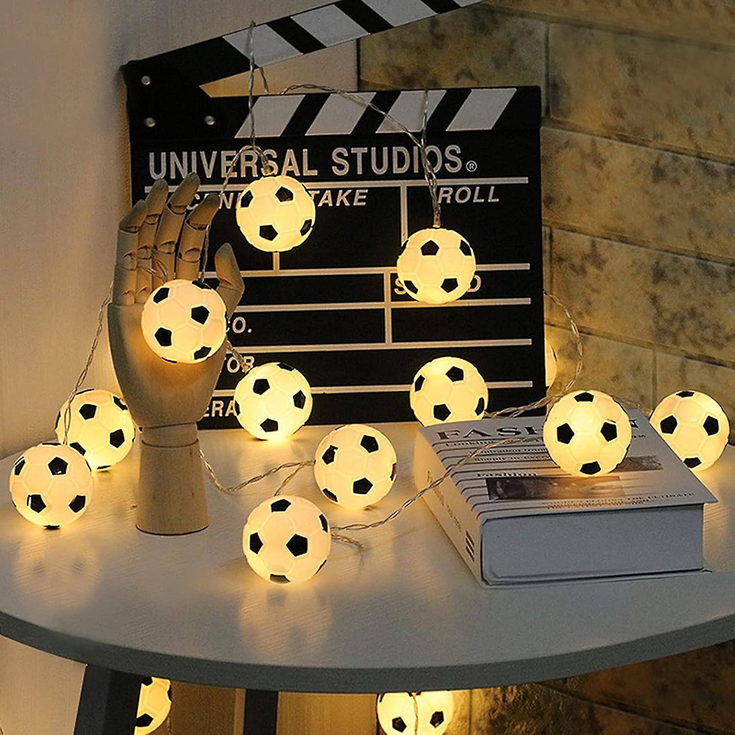 Football Light Garlands， Indoor/garden Light Garland， Usb Led Fairy Lights， 3m Warm White 20led， Girls' Bedroom Decor， Party， Christmas Decoration