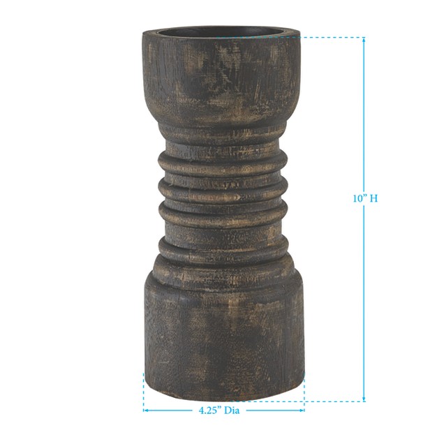 Park Designs Rustic Candlestick Tall Black