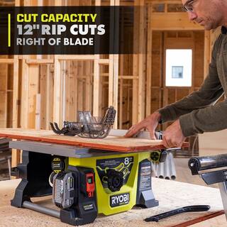 RYOBI ONE+ HP 18V Brushless Cordless 8-14 in. Compact Portable Jobsite Table Saw (Tool Only) PBLTS01B